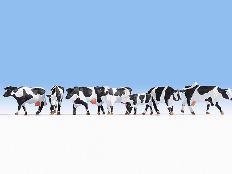 Black and White Cows (7) Figure Set Black and White Cows (7) Figure Set