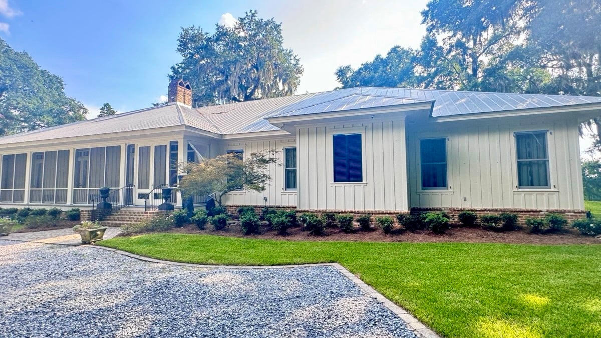 Close up of sprayed cabinet door finish