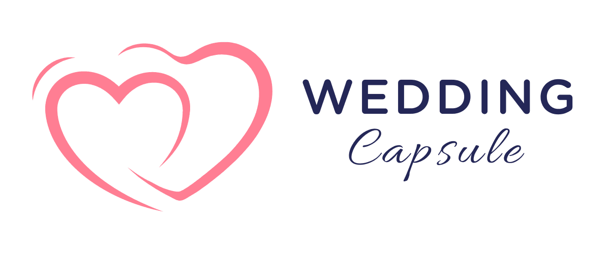 Wedding Capsule logo: seamless digital wedding guest book and QR code for collecting wedding photos.
