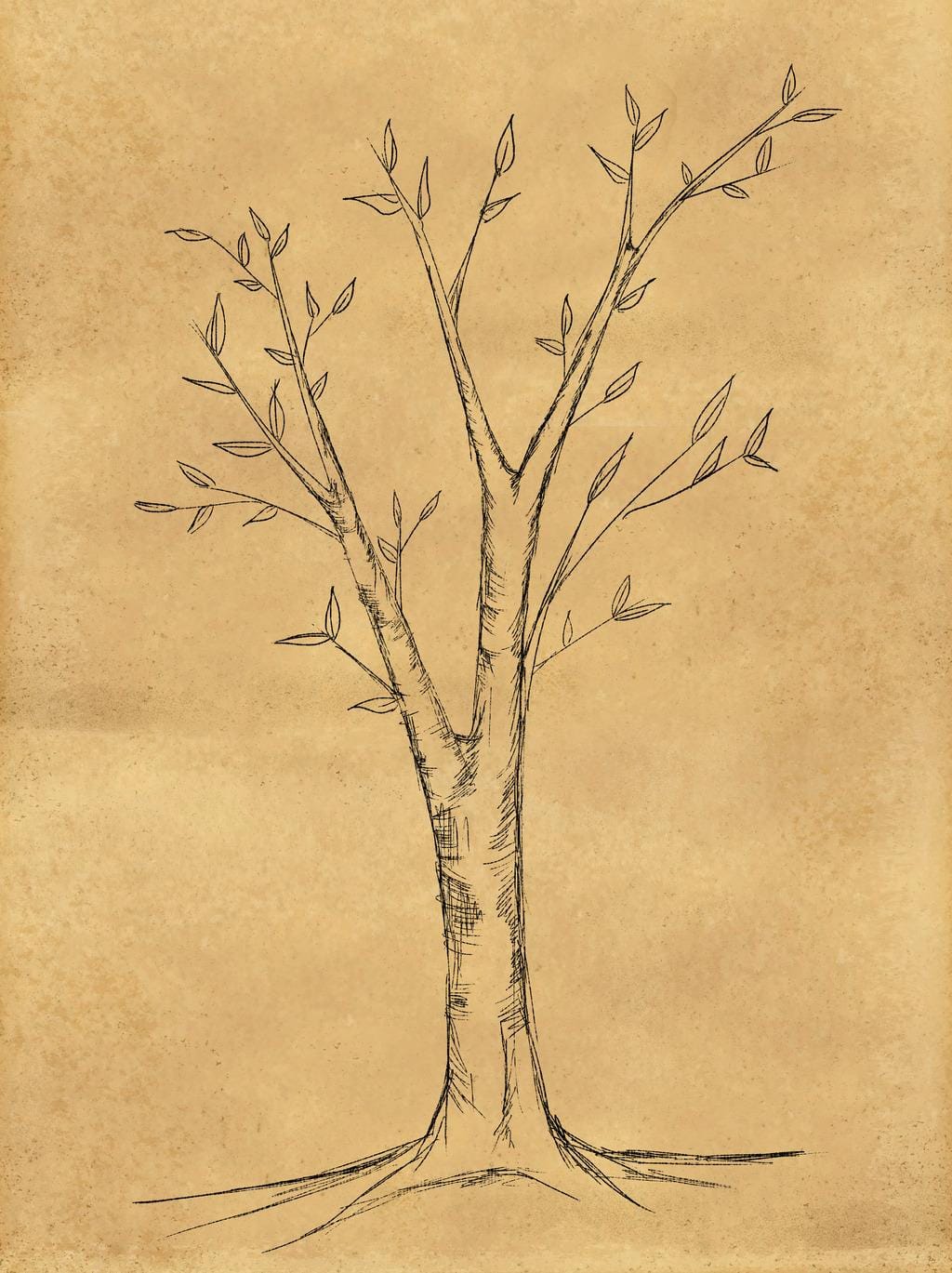 wedding tree finger print template