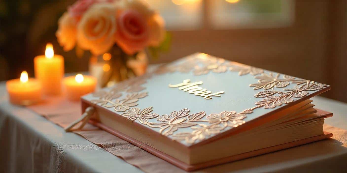 Libro de visitas de boda tradicional