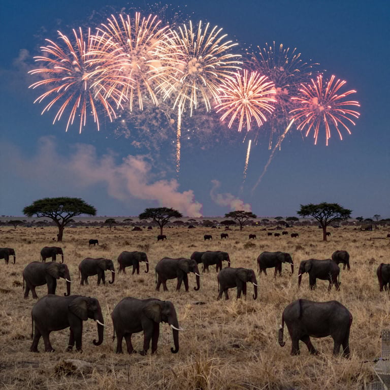L'uso innovativo dei fuochi d'artificio salva gli elefanti dai bracconieri in Tanzania