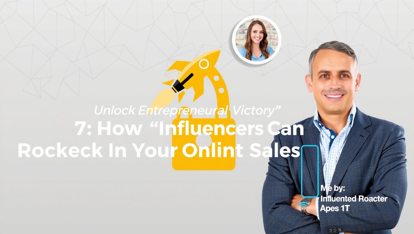Unlock Entrepreneurial Victory: How Influencers Can Skyrocket Your Online Sales