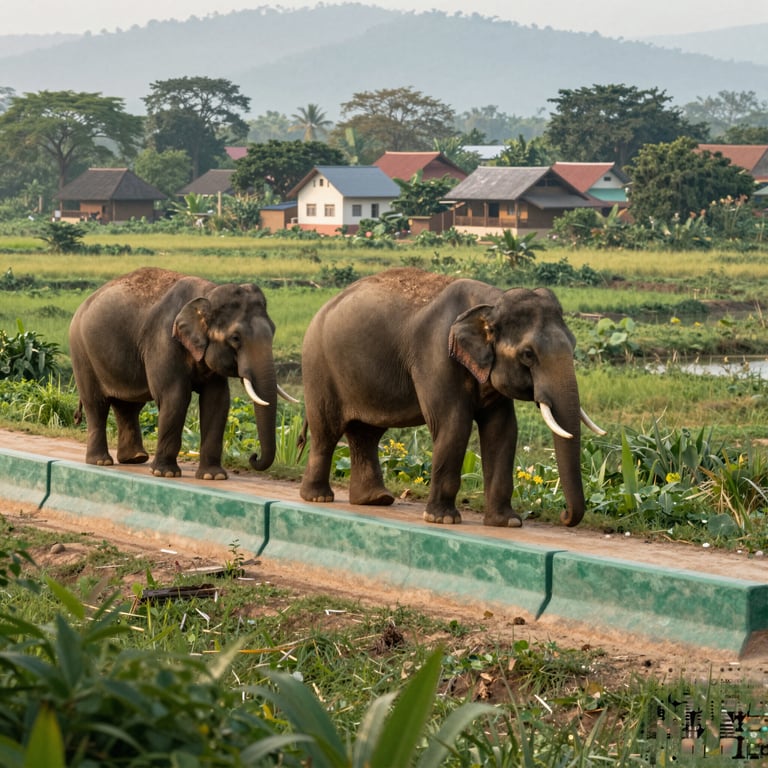 Soluzioni Innovative per Ridurre i Conflitti tra Umani ed Elefanti Asiatici