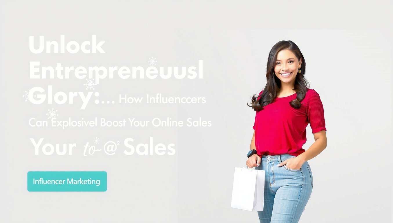 Unlock Entrepreneurial Glory: How Influencers Can Explosively Boost Your Online Sales
