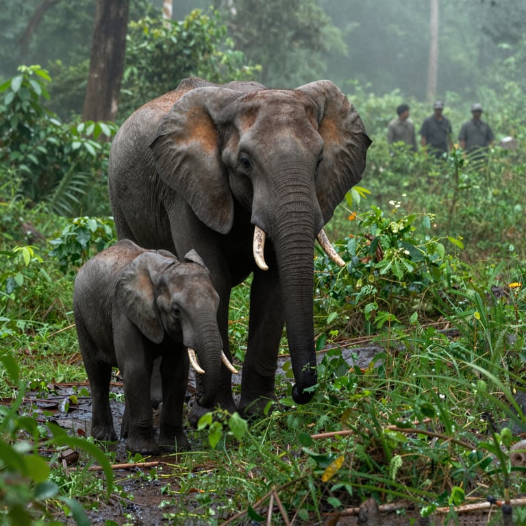 Sforzi Globali per Salvare gli Elefanti di Foresta Africani dalla Estinzione