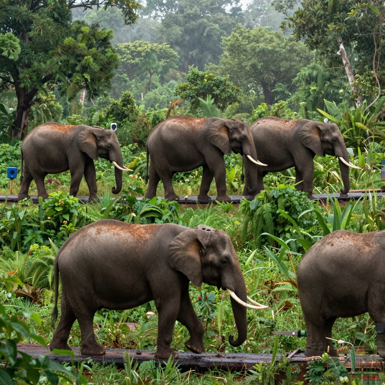 Strategie di protezione per gli elefanti forestali africani in pericolo