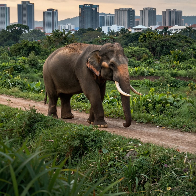 Infrastrutture Sostenibili per Salvaguardare gli Elefanti Asiatici dalla Minaccia Urbana
