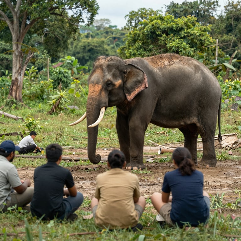 Sforzi Dedicati al Soccorso degli Elefanti Asiatici in Thailandia