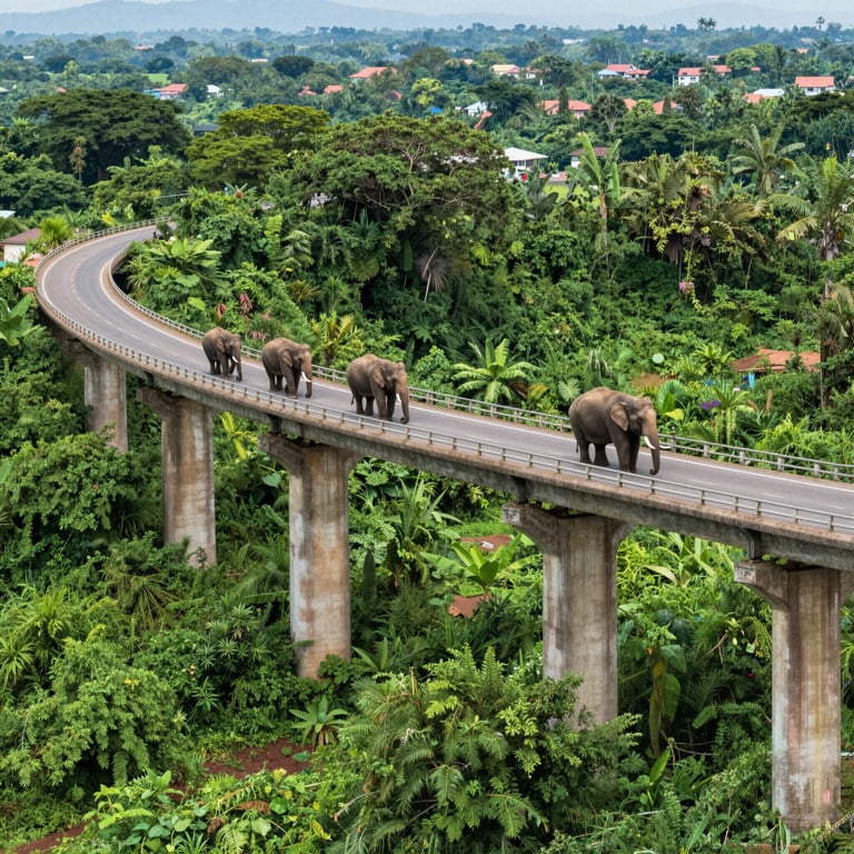 Infrastrutture Sostenibili per una Coesistenza Pacifica con gli Elefanti Selvatici