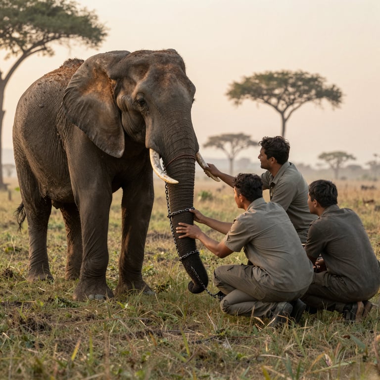 Soccorso Urgente per Elefante Ferito da Anni di Sfruttamento Illegale