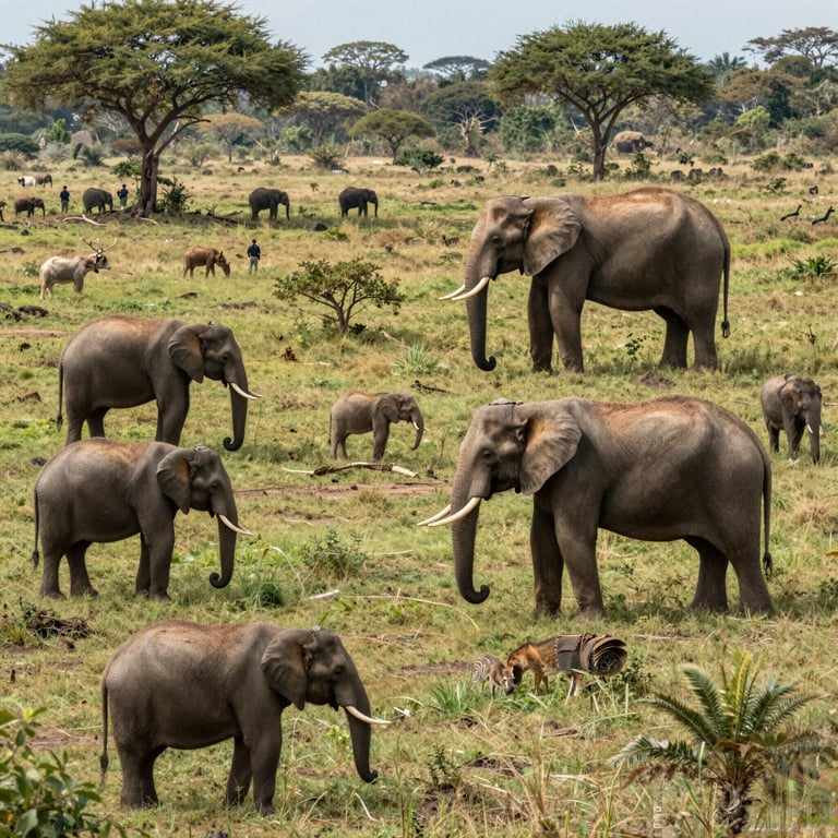 Sforzi Globali per Proteggere Elefanti: Combattere Cacciatori e Preservare Ambienti Naturali
