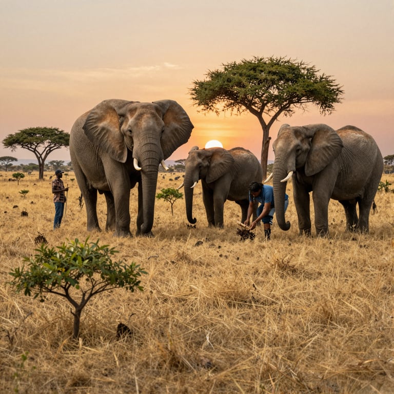Iniziative Globali per Salvare gli Elefanti Africani dalla Minaccia dell'Estinzione