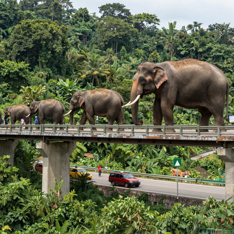 Infrastrutture Sostenibili per Proteggere gli Elefanti Asiatici dai Conflitti Umani