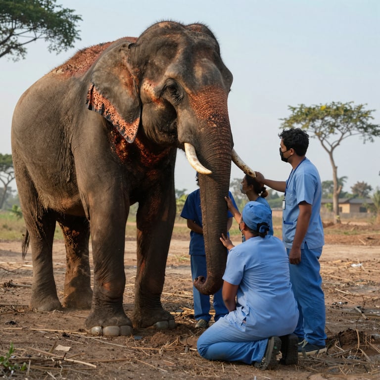 SOS per Elefanti: Missione di Soccorso Urgente per Animale Ferito da Lavoro Forzato