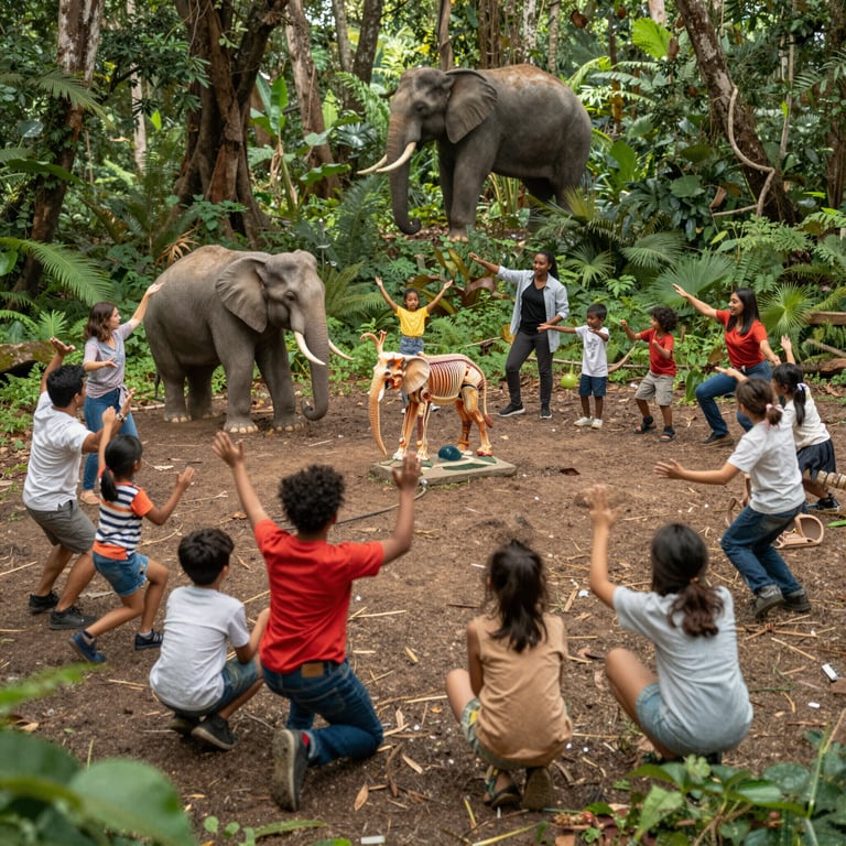 Protezione Elefanti con Scienza e Danza: Metodi Educativi Rivoluzionari