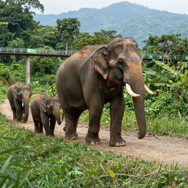 Iniziative per Infrastrutture Ecocompatibili a Sostegno della Conservazione degli Elefanti Asiatici