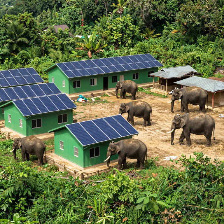 Progetti Sostenibili di Costruzioni per Proteggere gli Habitat degli Elefanti d'Asia