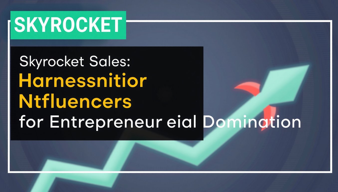 Skyrocket Sales: Harnessing Influencers for Entrepreneurial Domination