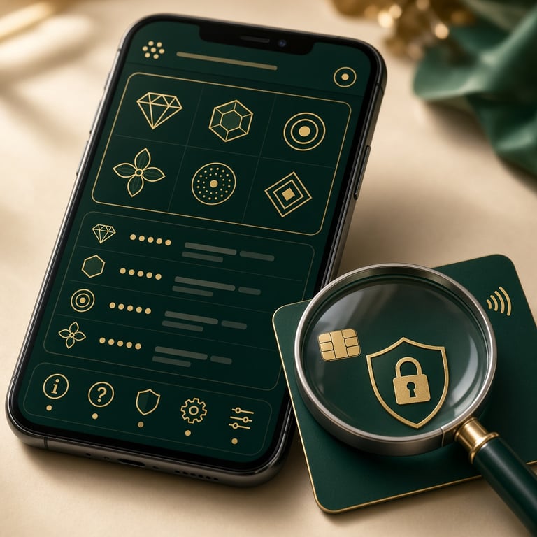 Online pokies game information and payment checks shown on a smartphone