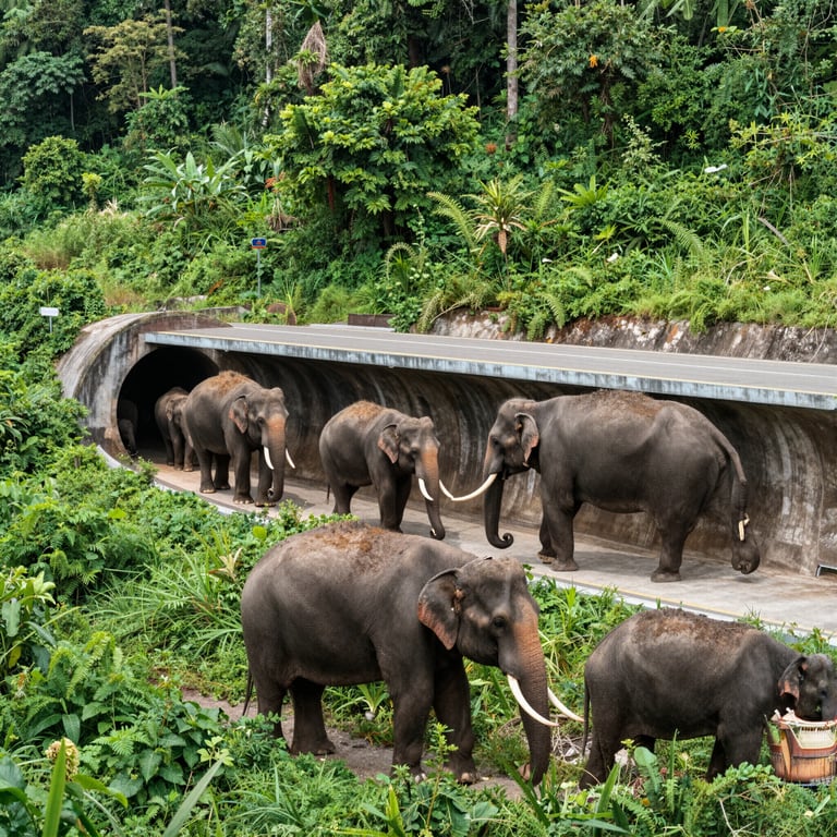 Promuovere Passaggi Sicuri: Soluzioni Infrastrutturali per Elefanti Asiatici nel 2026