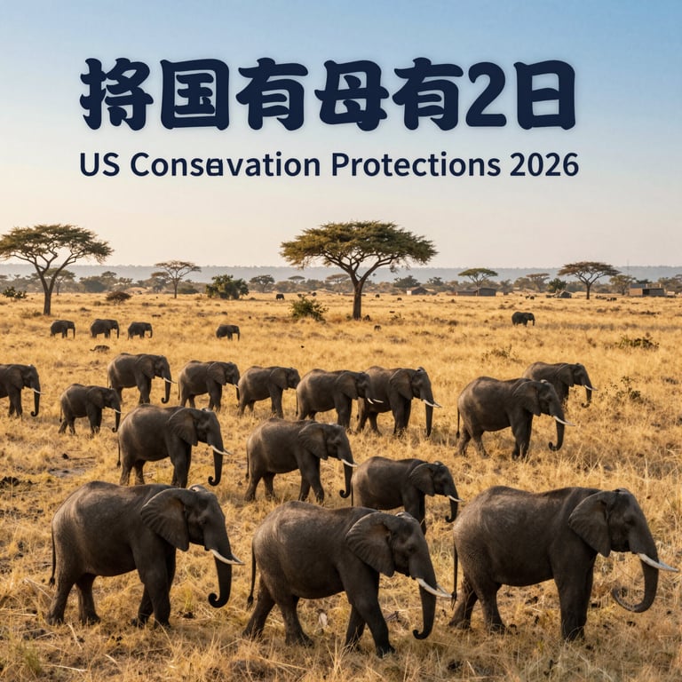 Stati Uniti Rafforzano Tutele per Elefanti Africani con Nuove Norme nel 2026