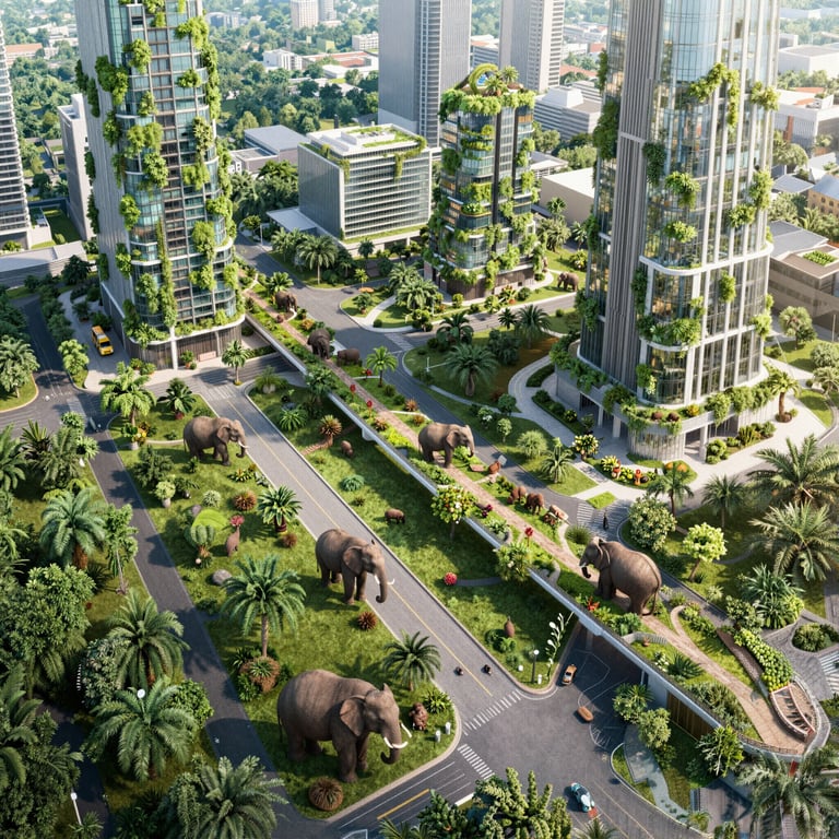 Progetti Innovativi per Proteggere Elefanti in Ambienti Urbani Amici della Natura