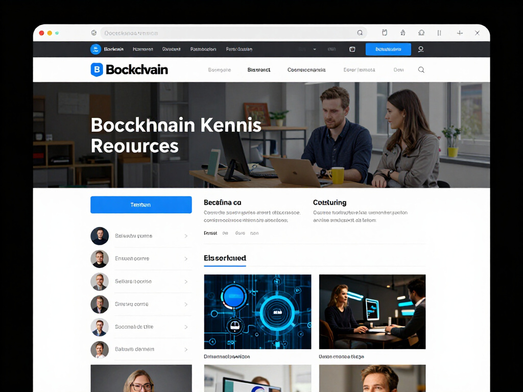 Beeld van de Blockchain Kennis website