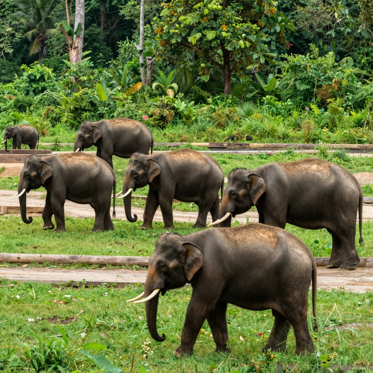 Sostegno a Progetti Sostenibili per Proteggere l'Habitat degli Elefanti Asiatici