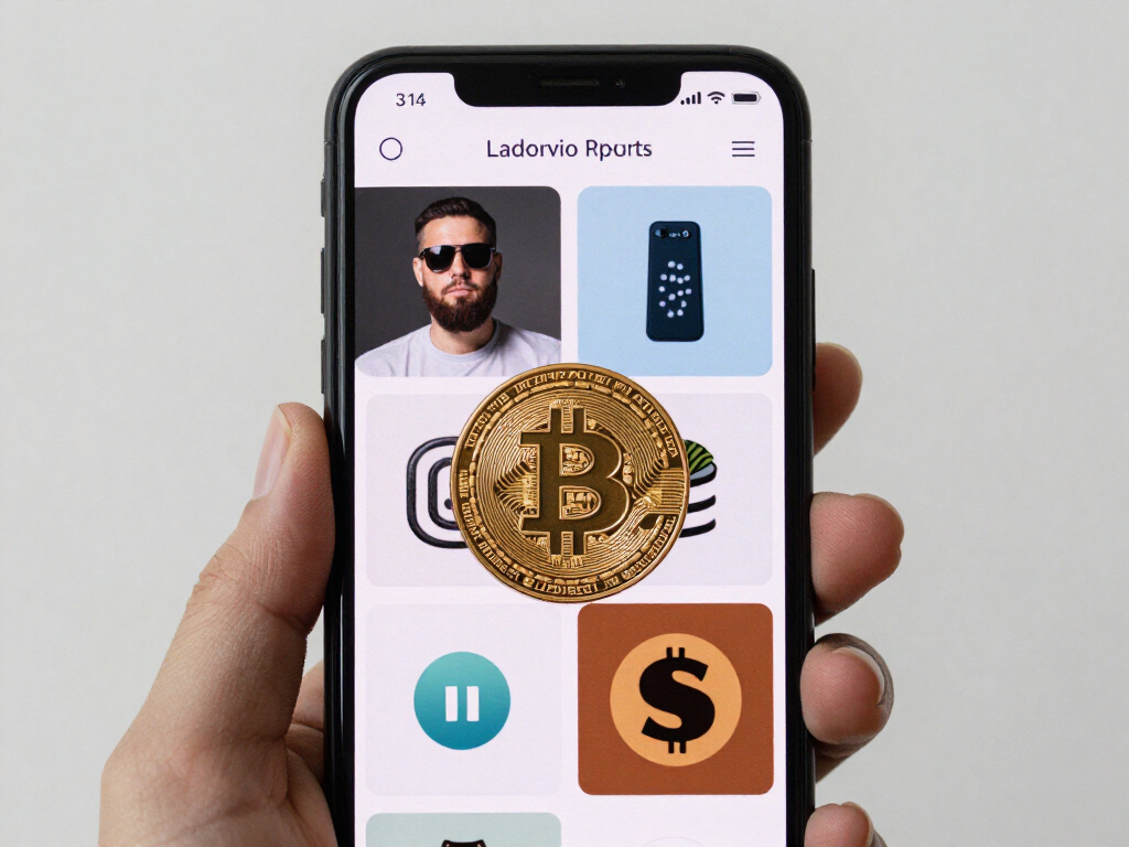 App screenshot met artikelen over cryptovaluta