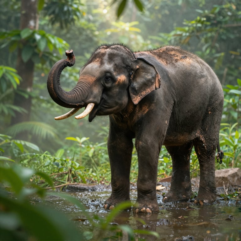 Cucciolo di Elefante Selvatico Scoperto in Vietnam: Strategie per la Sua Protezione Immediata