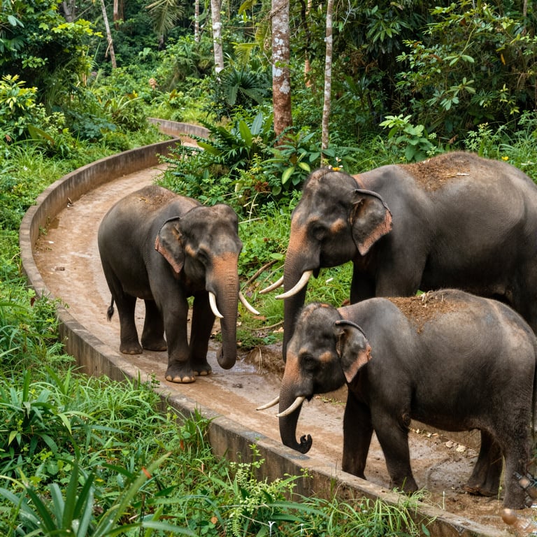 Infrastrutture Ecologiche per Proteggere gli Elefanti Asiatici dalla Scomparsa