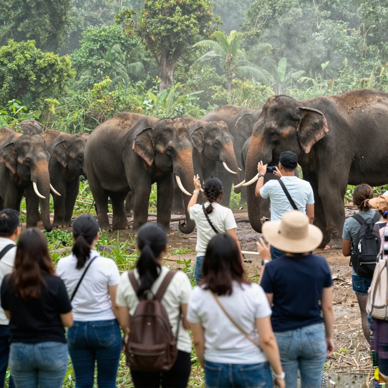 Guida Turistica Sostenibile per Elefanti: Esplora la Natura con Responsabilità