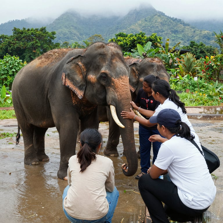 Iniziative di soccorso e cura per la popolazione di elefanti in Thailandia
