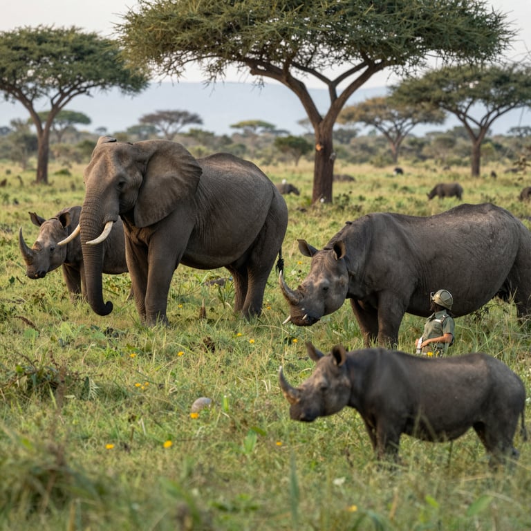 Strategie vincenti per difendere elefanti e rinoceronti africani dalla minaccia del bracconaggio