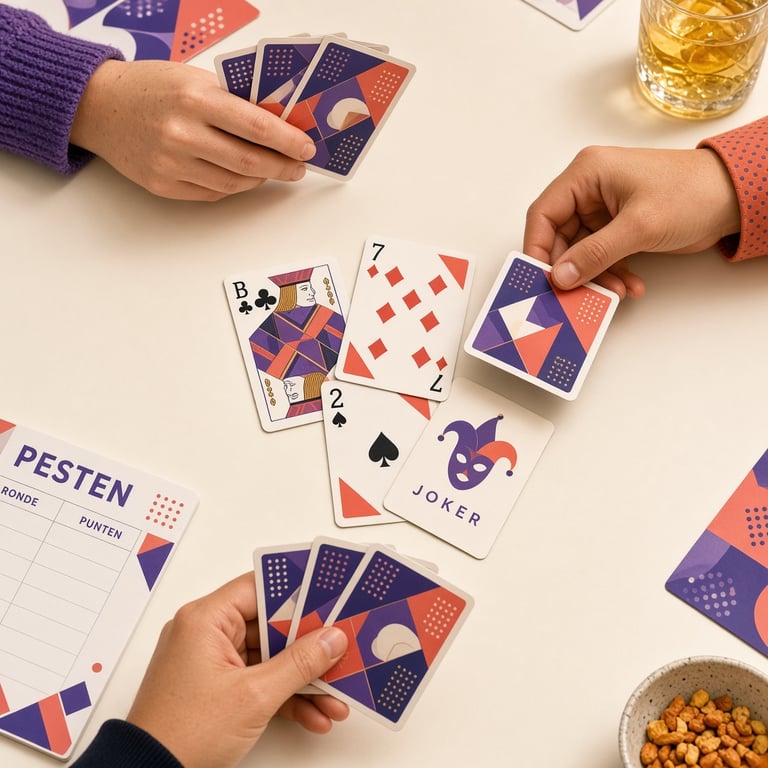 Hoe werkt het kaartspel Pesten precies met speciale kaarten en huisregels?