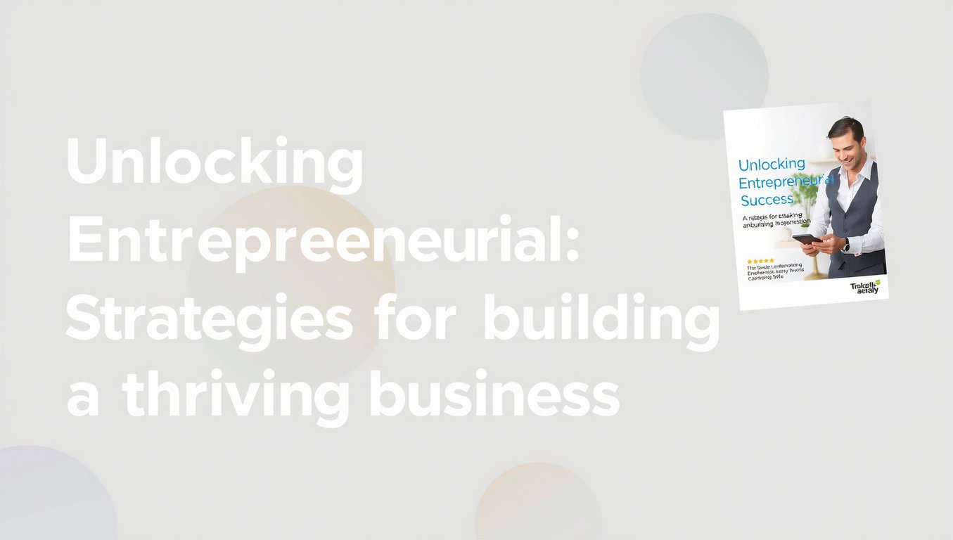 Unlocking Entrepreneurial Success: Strategies for Building a Thriving Business