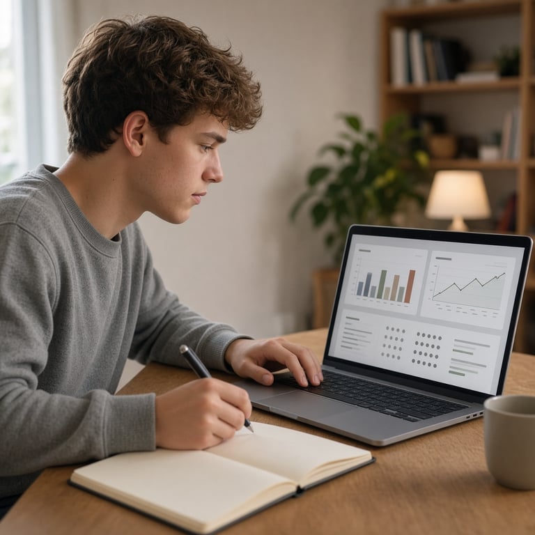 Student bekijkt een foutenanalyse en plant volgende oefensessie