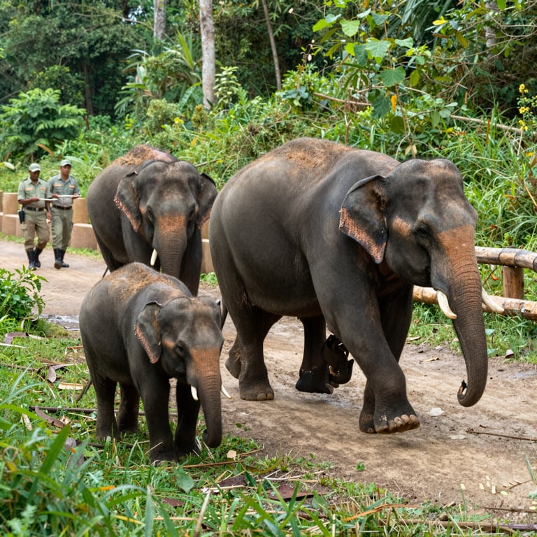 Iniziative di Protezione e Rescues per gli Elefanti Asiatici in Thailandia