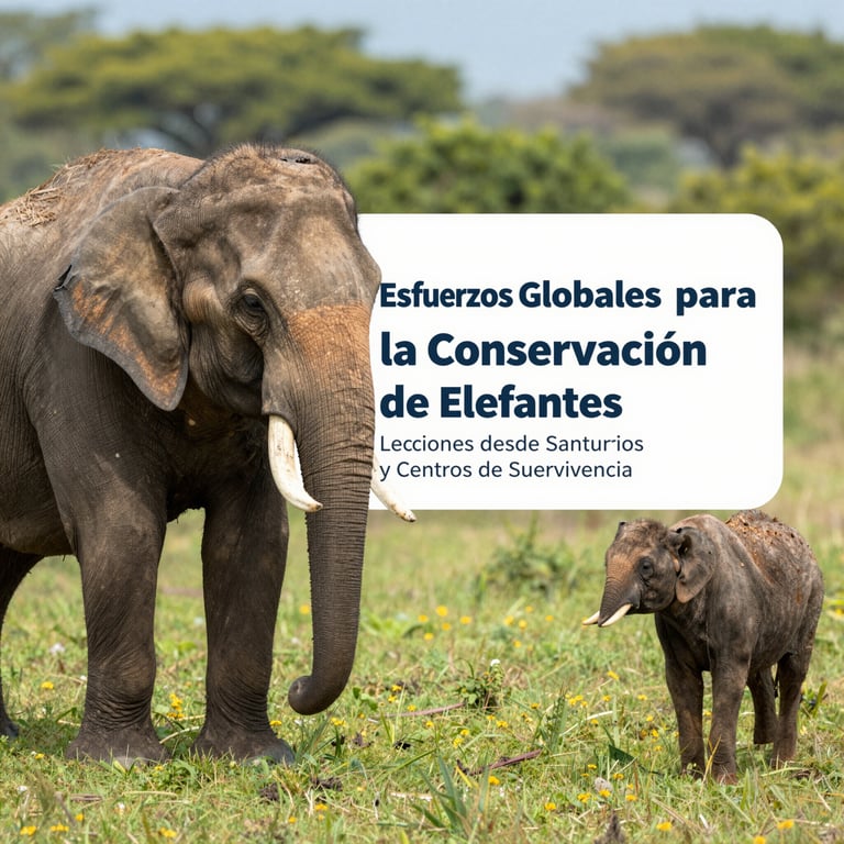 Esfuerzos Globales para la Conservación de Elefantes: Lecciones desde Santuarios y Centros de Supervivencia