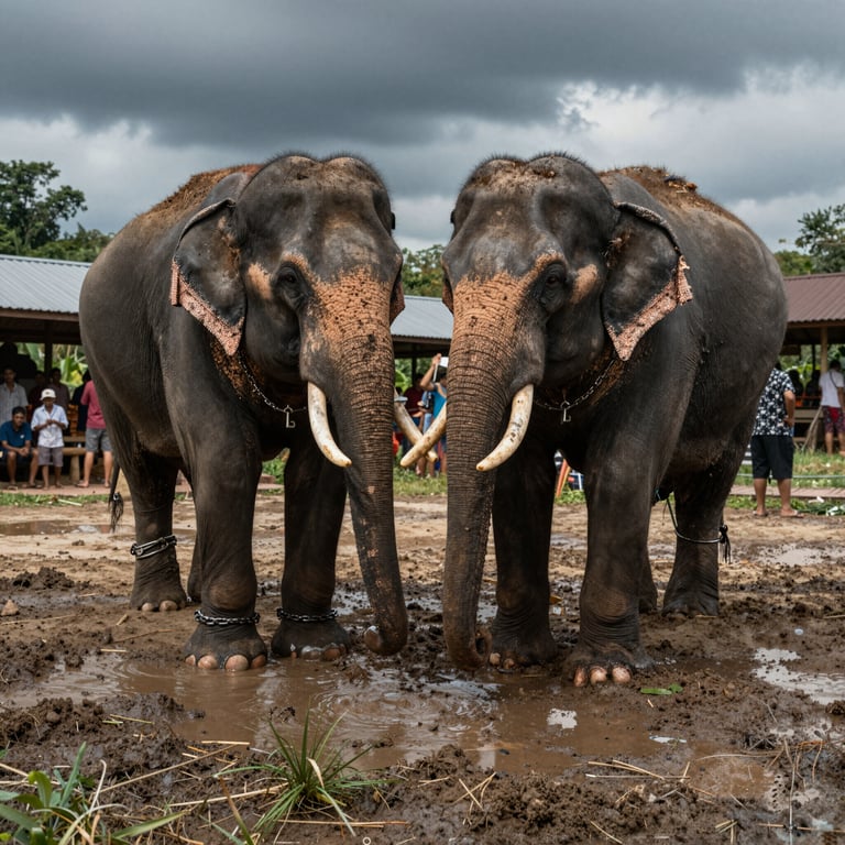 Due Elefanti su Tre Soffrono in Condizioni Disumane nel Turismo: Rapporto Urgente