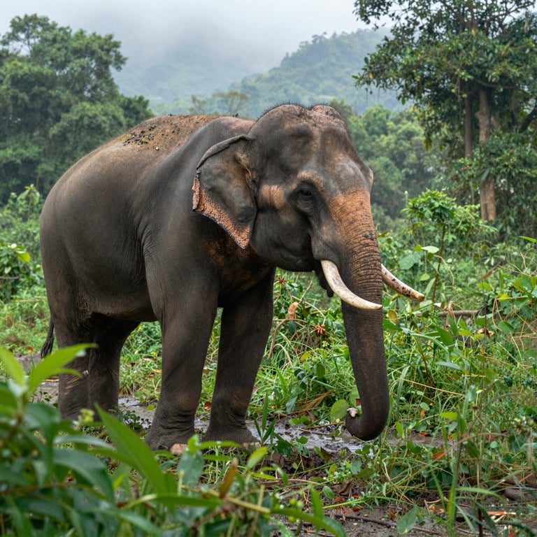 Iniziative Globali per Salvare gli Elefanti della Foresta Rari in Vietnam