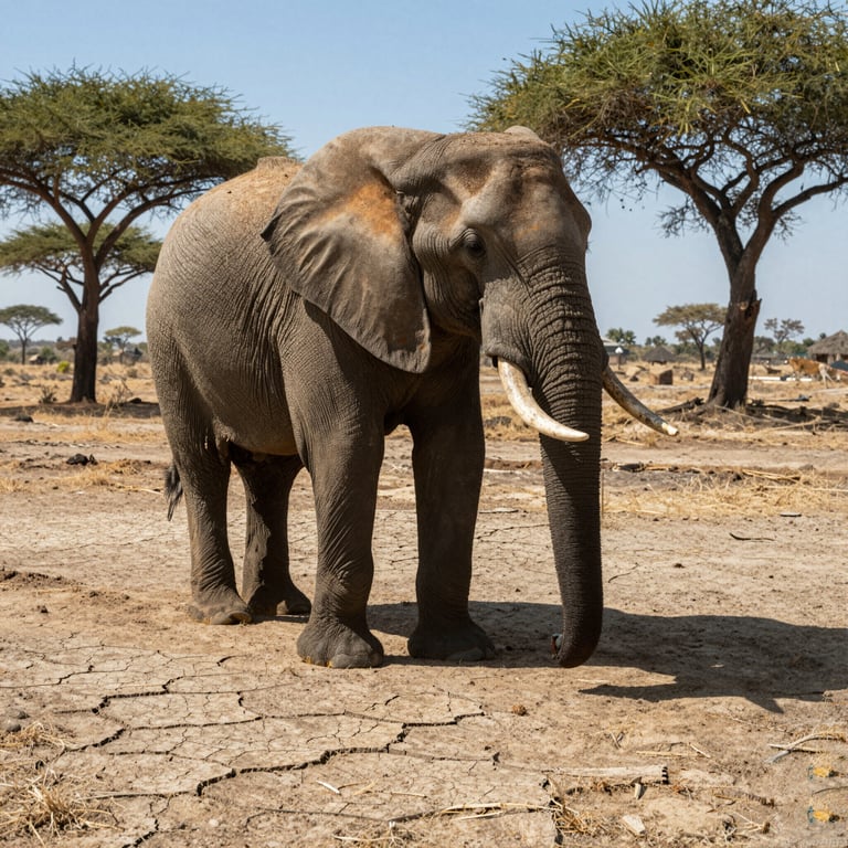 L'Impatto del Cambiamento Climatico sugli Elefanti Africani e Strategie di Protezione