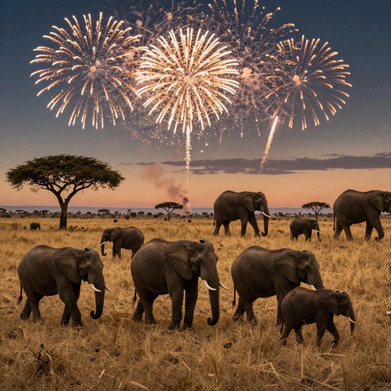 Fuochi d'artificio innovativi per difendere gli elefanti dai pericoli in Tanzania