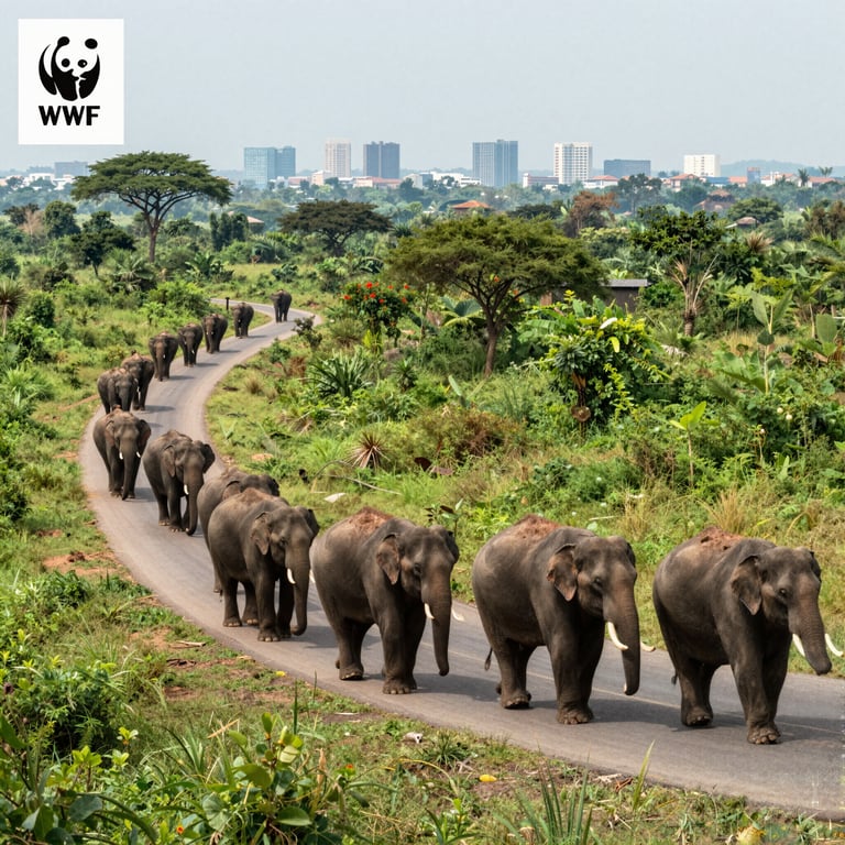 Progetti WWF per Vie Amiche della Fauna: Salvaguardia degli Elefanti in Asia