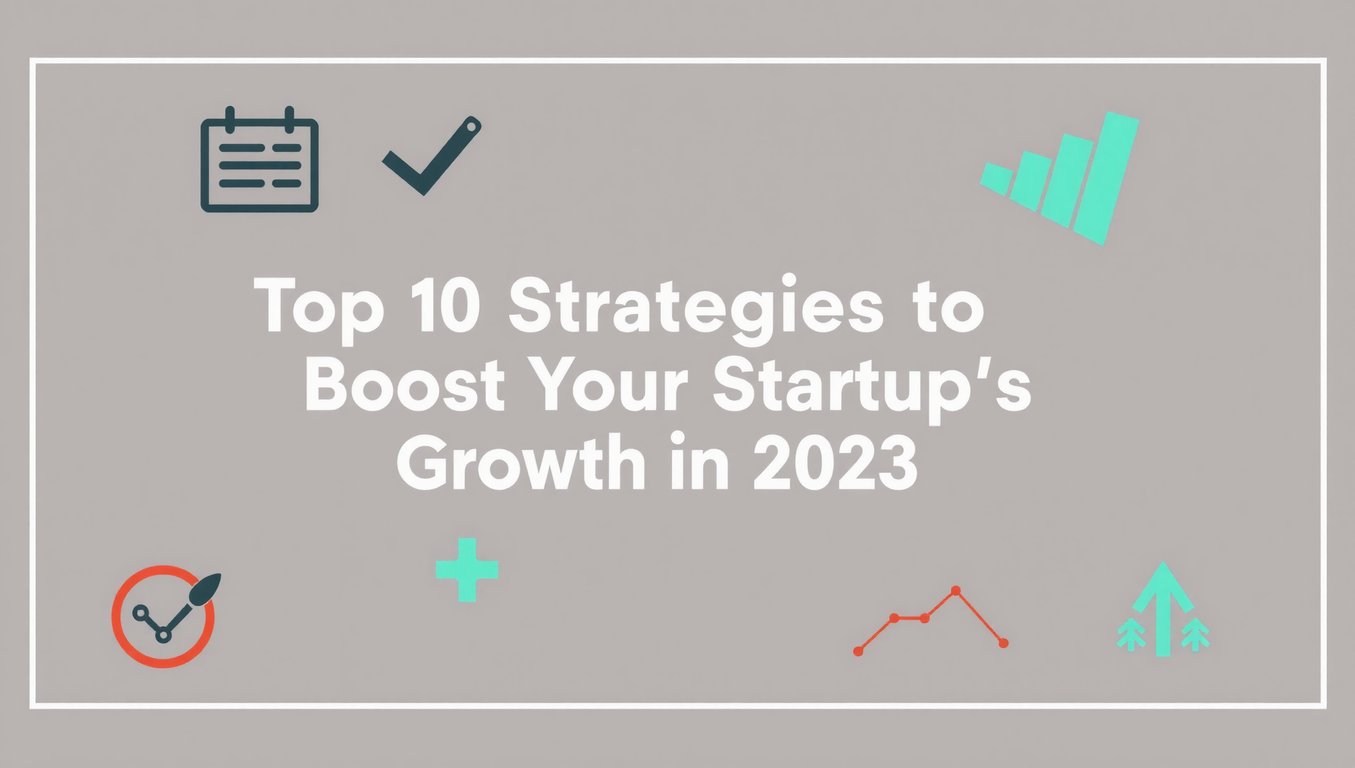 Top 10 Strategies to Boost Your Startup's Growth in 2023