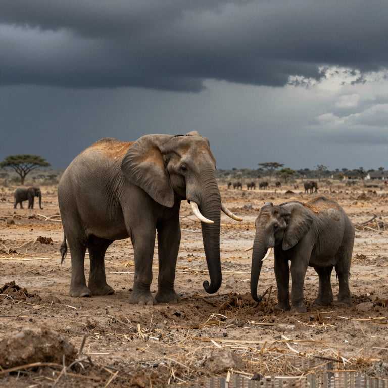 Proteggere gli Elefanti dalla Minaccia del Bracconaggio e del Cambiamento Climatico