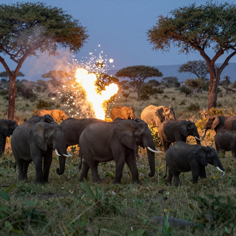 Metodi Innovativi per Proteggere gli Elefanti: Esplosioni Artificiali nelle Riserve Tanzaniane