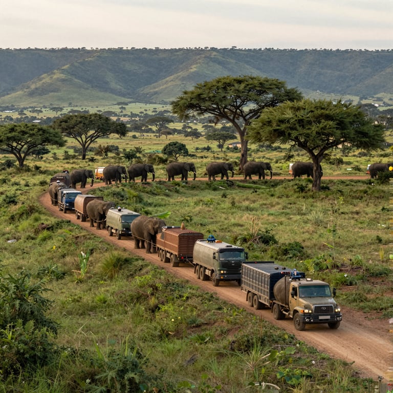 Pressioni Demografiche Spingono Ricollocazione Massiccia Elefanti nel KwaZulu-Natal