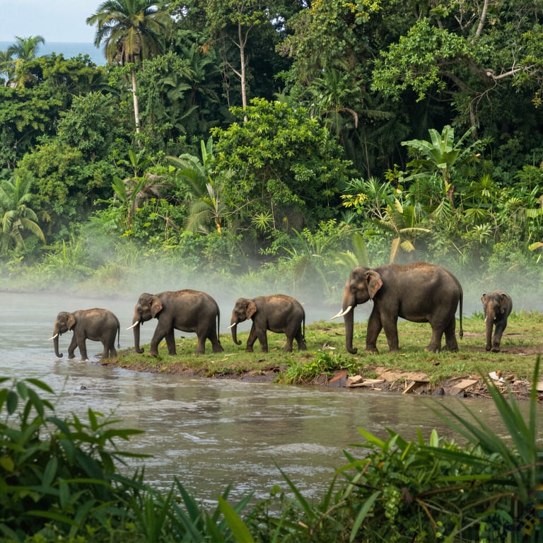 Progetti Ecologici per Salvare Foreste e Elefanti delle Isole Esotiche